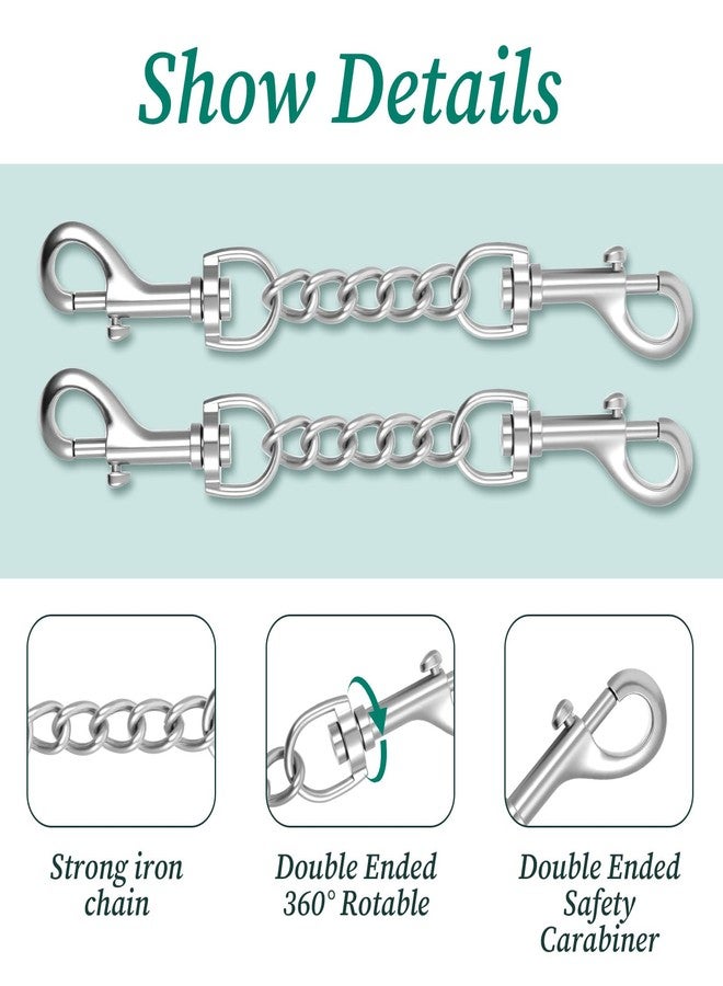 ElevateTech Metal Dog Collar Safety Clip 2 Pack Stainless Steel Heavy Backup for Prong Collar, Dog Harness Collars Connector (7.5 inches) - Image 5